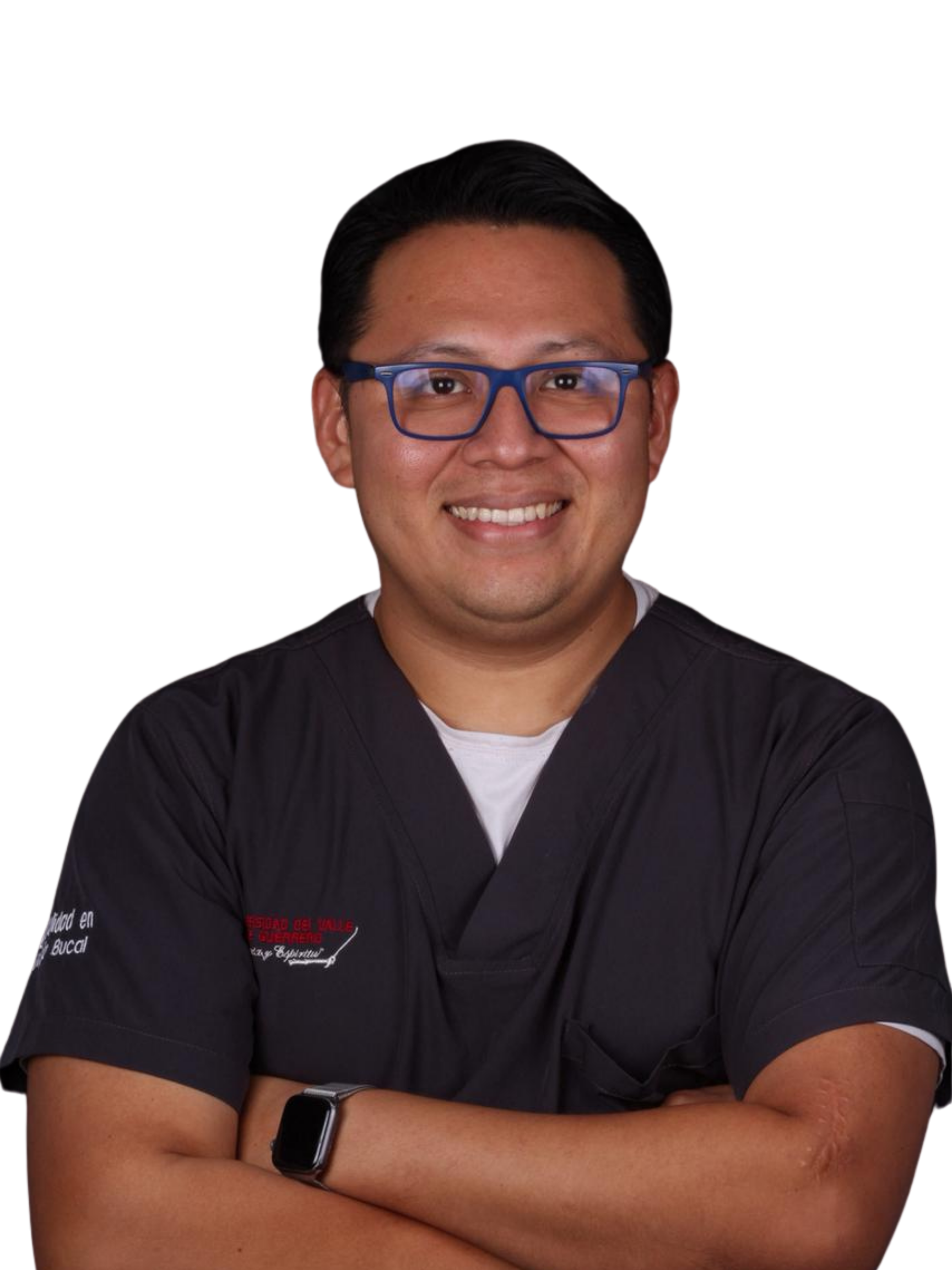 Retrato del Dr. Ángel Dzib, implantólogo
