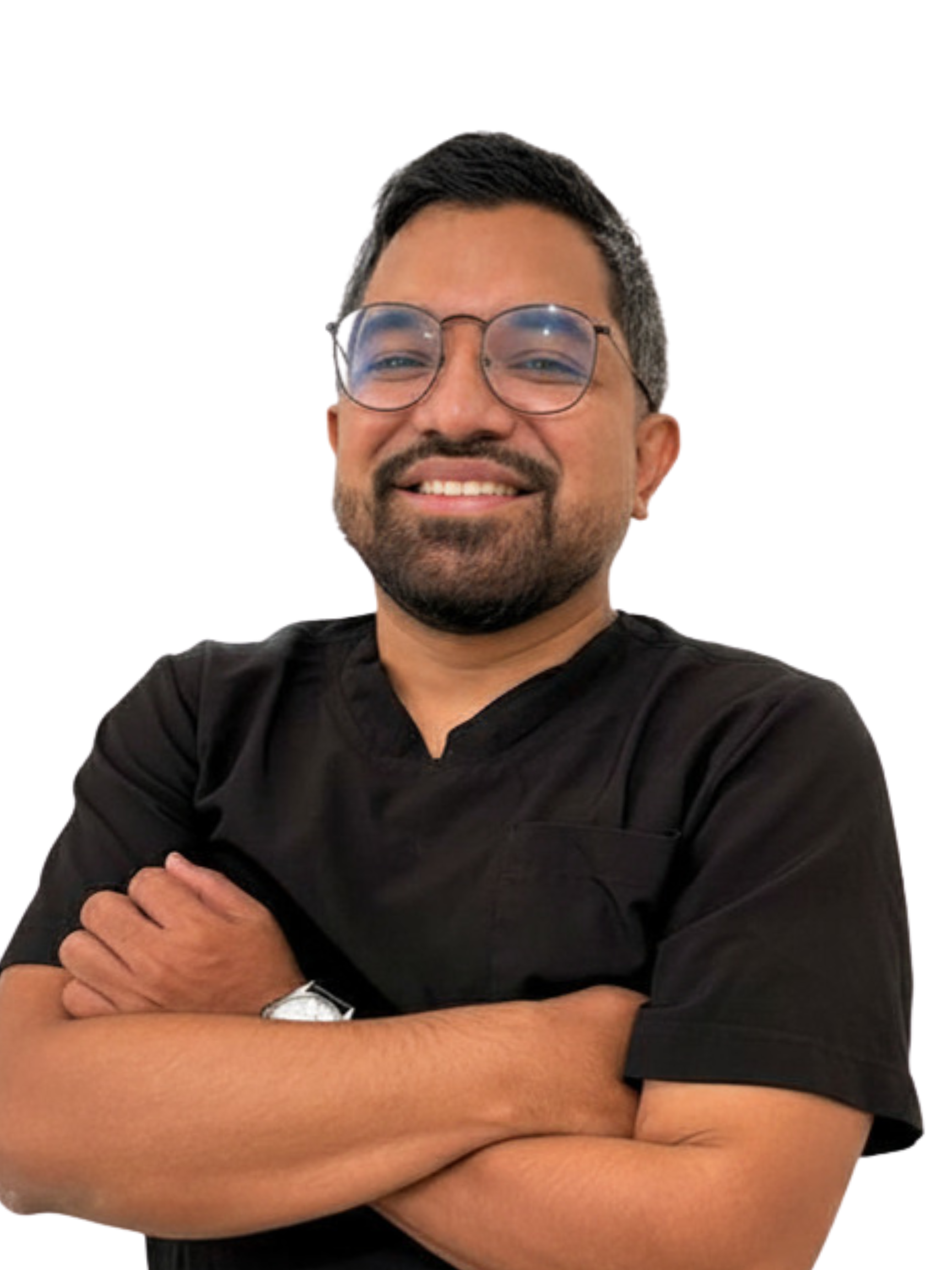 Retrato del Dr. Diego Ortiz, endodoncista