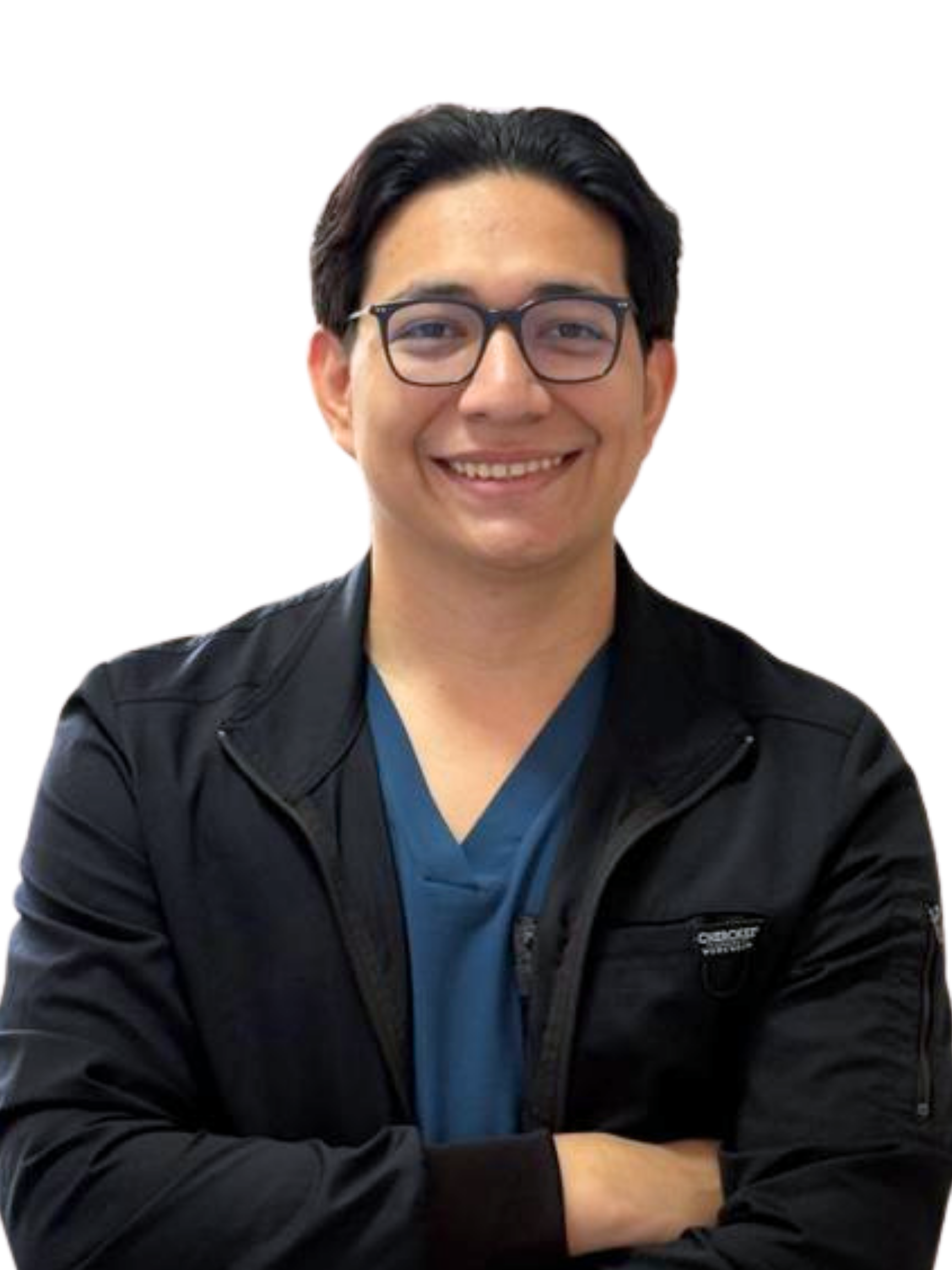 Retrato del Dr. Edgar Arceo, coordinador de la clínica