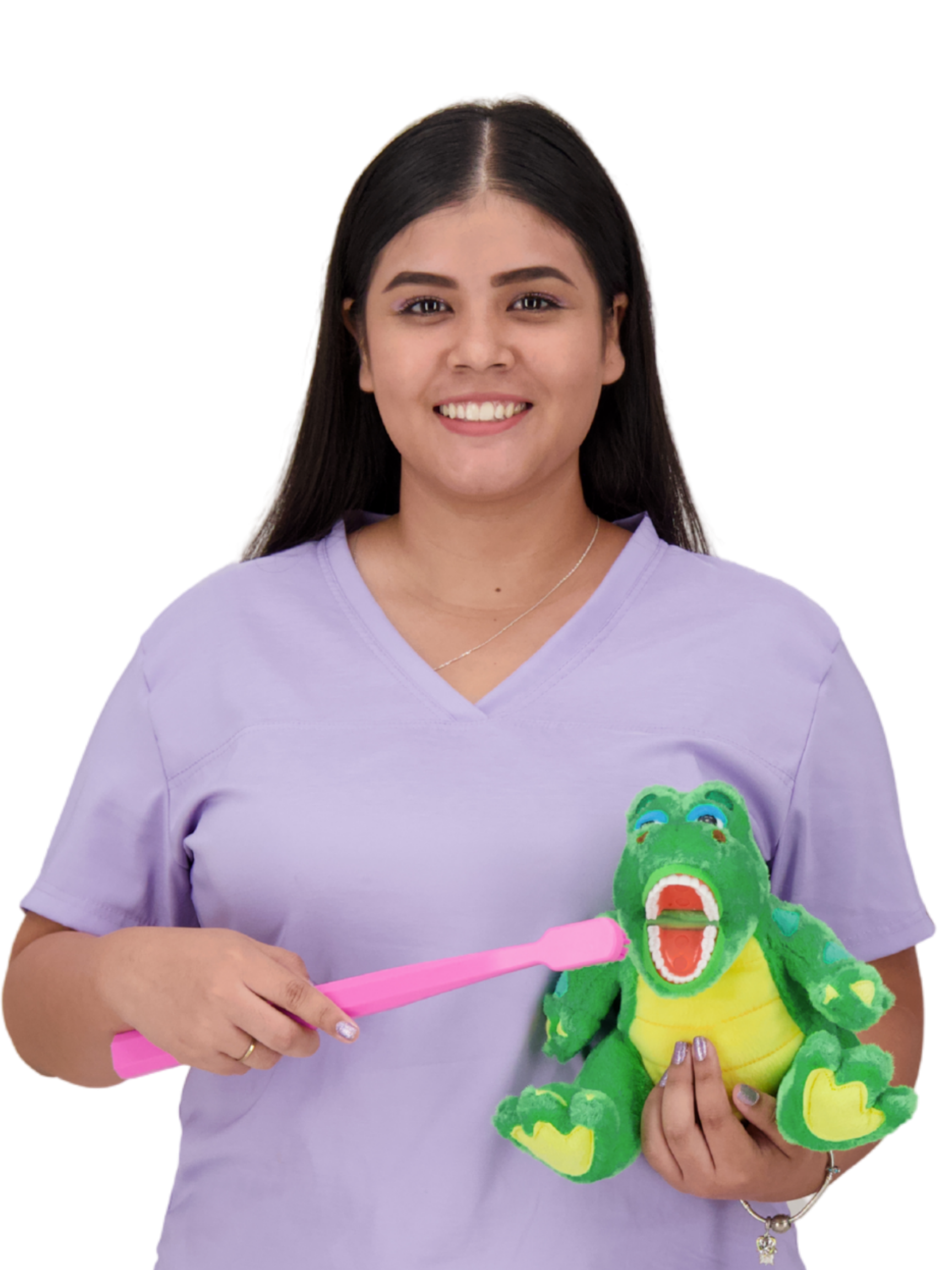 Retrato de la Dra. Valeria Echeverría, odontopediatra